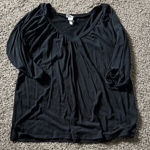 BiBi Black V-Neck Blouse